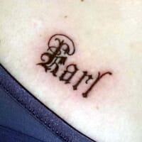 Tattoo Schrift Rottweil