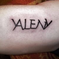 Tattoo Schrift Arm